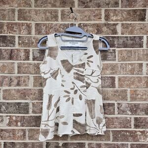 Alabama Chanin 100% organic cotton Top Size S